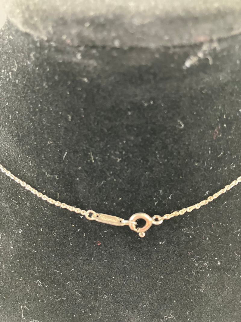 Tiffany Sterling Silver Necklace Teddy Bear