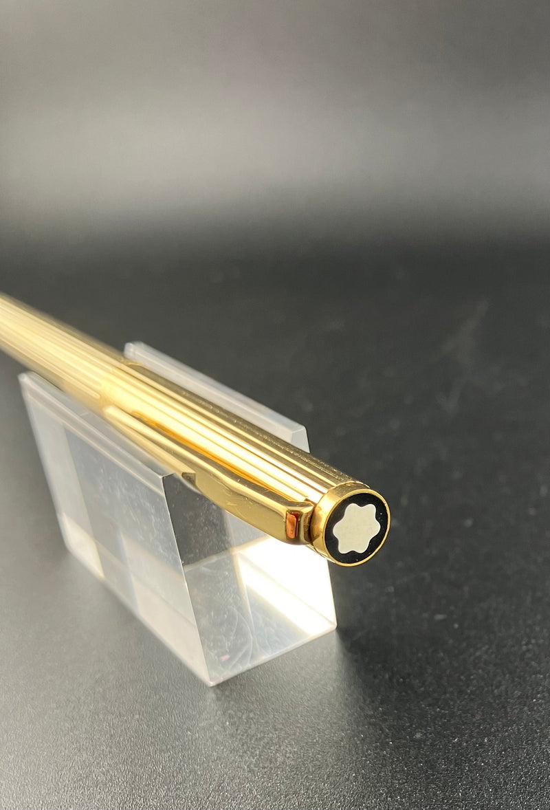 Montblanc Noblesse Fountain Pen First Generation 14k Gold EF Nib Pinstripe