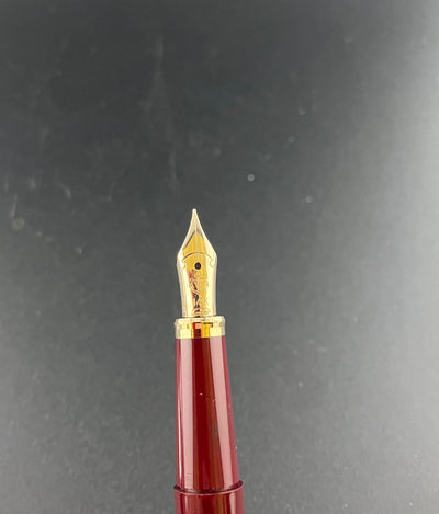 Sailor Lady Profit Burgundy Fountain Pen 14K Gold H-EF Extra Fine Nib