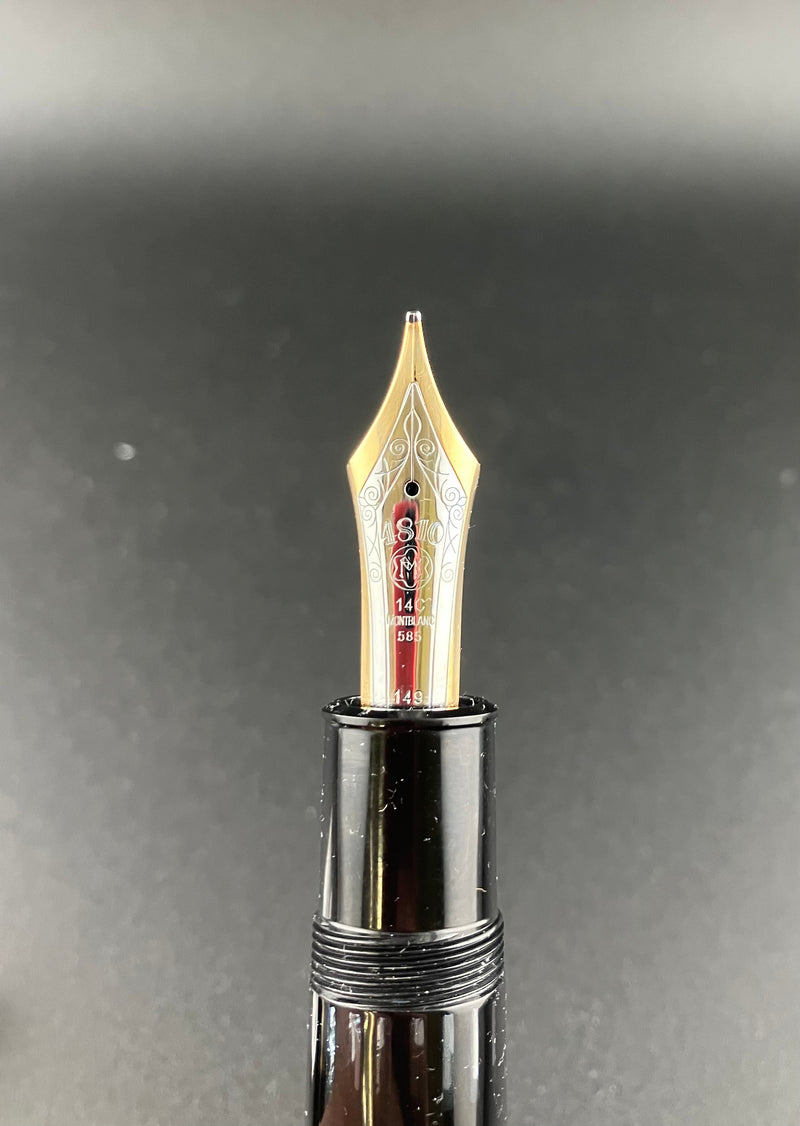 Montblanc Meisterstück No. 149 Fountain Pen 14C Broad Nib Serviced Split Ebonite