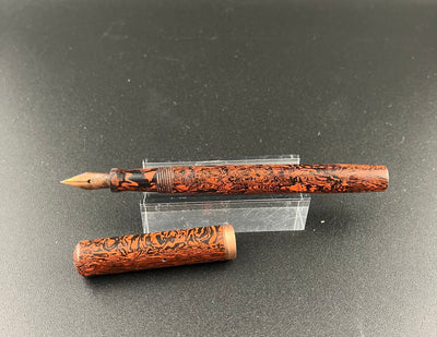 OTA Hard Rubber Japanese Eyedropper Fountain Pen 14K Gold Fine Nib