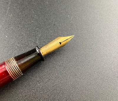 Warranted Maki-e Japanese Eyedropper Fountain Pen 14K Gold Fine Nib Parts or Repair