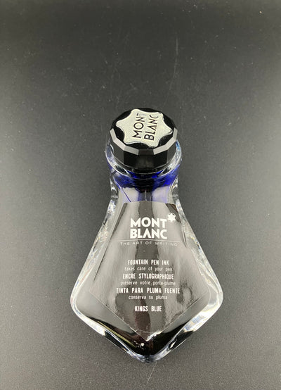 Montblanc Vintage Fountain Pen Ink Bottle Inkwell Shoe Shape 1950s Black Reissue