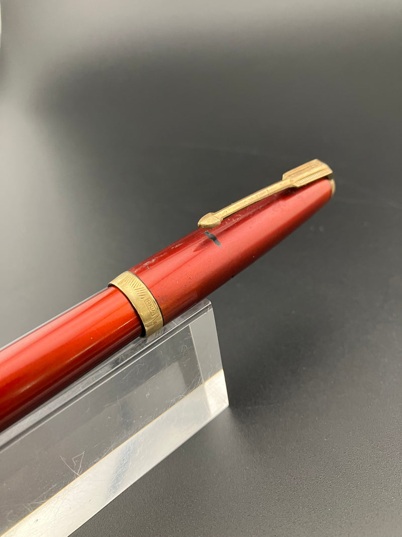 Special Ebonite Eyedropper Fountain Pen Fine Nib Rolled 14k