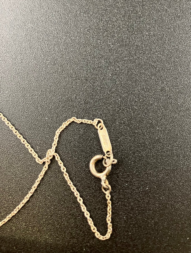 Tiffany Sterling Silver Necklace Teddy Bear