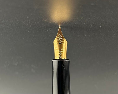 Parker Insignia Custom Fountain Pen Fine Nib Black Lacquer Dimonite