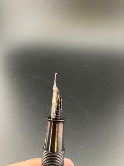 Ban-ei Ideal GK Ebonite Eyedropper Fountain Pen Fine Nib 1951