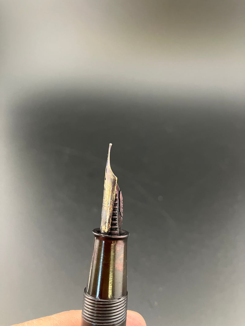 Ban-ei Ideal GK Ebonite Eyedropper Fountain Pen Fine Nib 1951