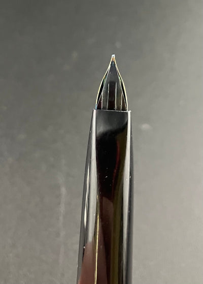 Platinum Engraved Scroll Fountain Pen 18K Gold Soft-Fine Nib