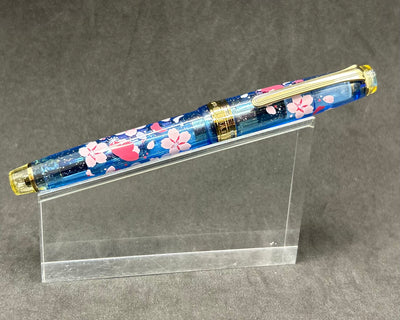 Sailor Pro Gear Slim Night Cherry Blossom Fountain Pen 14k Gold, Fine Nib
