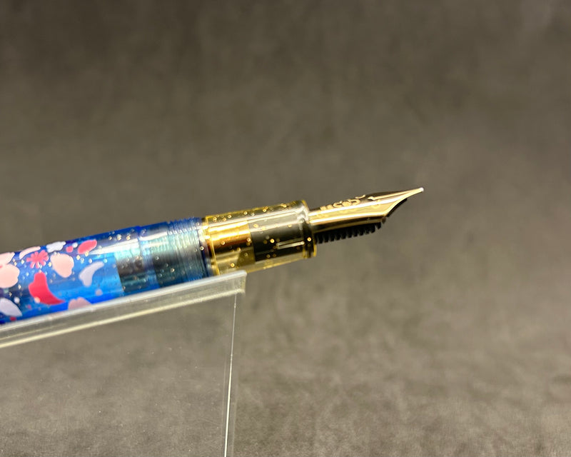 Sailor Pro Gear Slim Night Cherry Blossom Fountain Pen 14k Gold, Fine Nib