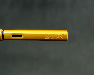 Lamy Orange Fountain Pen Stainless Steel EF Nib