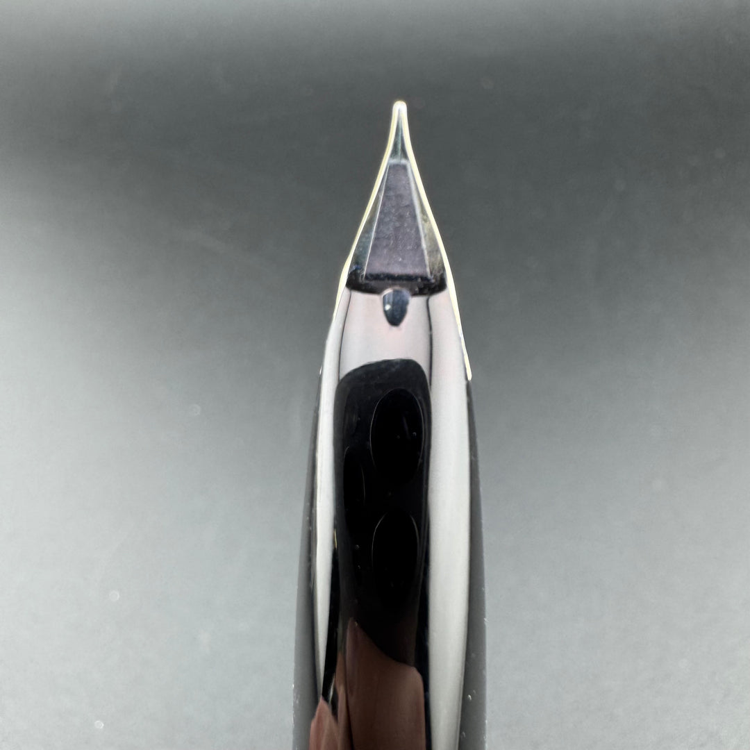 PILOT Custom K-600SS White Stripe Stainless Steel Fountain Pen 18K