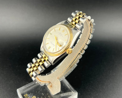 Rolex Datejust OP Ref. 1601/3 Two-Tone Mosaic Dial Automatic Watch w/Service Card