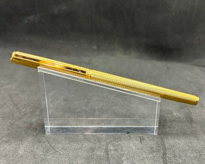 Dunhill Gold Fountain Pen, 14K Gold stub nib Montblanc Noblesse