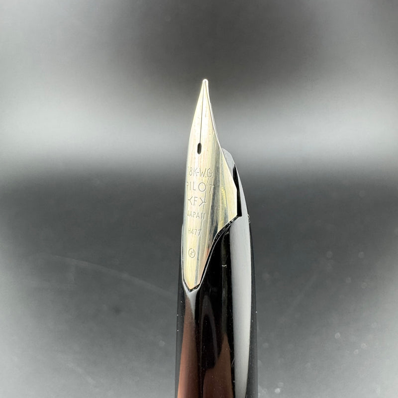 Pilot Elite Sterling Silver Pocket Fountain Pen 18K WG Fine Nib Apr 1977