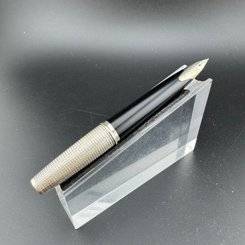 Pilot Elite Sterling Silver Pocket Fountain Pen 18K WG Fine Nib Apr 1977