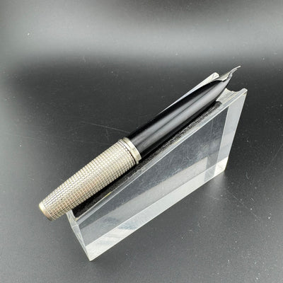 Pilot Elite Sterling Silver Pocket Fountain Pen 18K WG Fine Nib Apr 1977