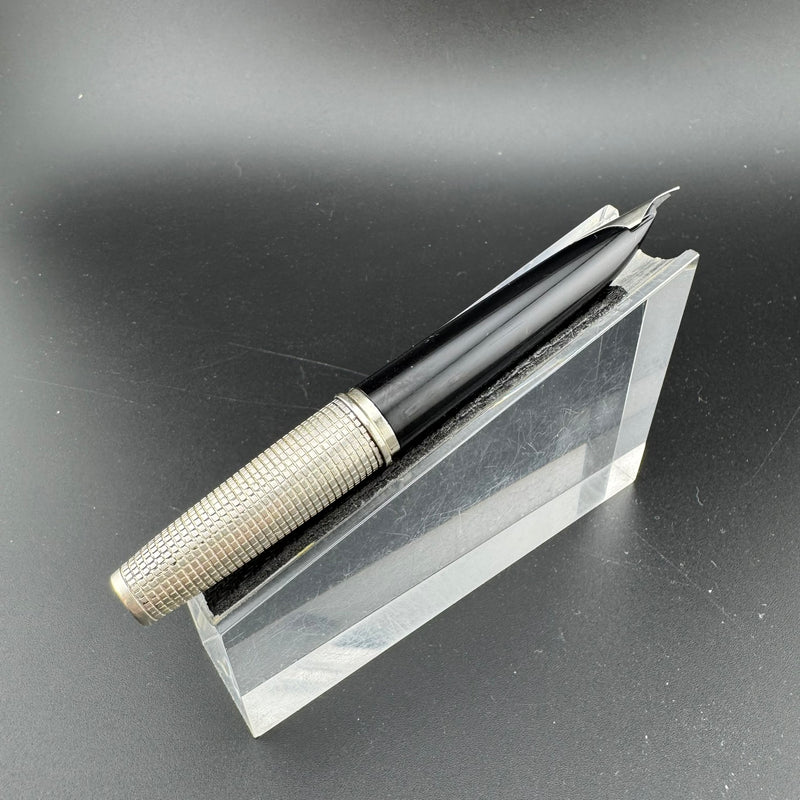 Pilot Elite Sterling Silver Pocket Fountain Pen 18K WG Fine Nib Apr 1977