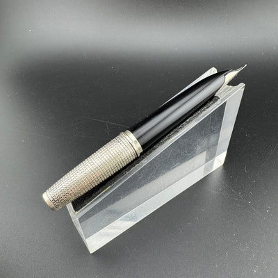 Pilot Elite Sterling Silver Pocket Fountain Pen 18K WG Fine Nib Apr 1977