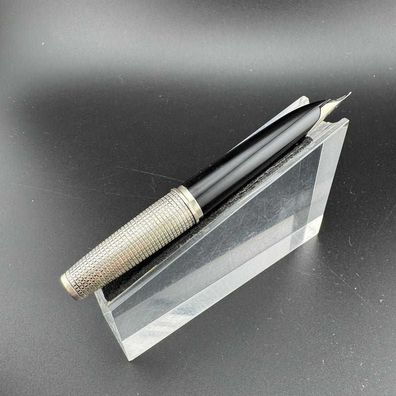 Pilot Elite Sterling Silver Pocket Fountain Pen 18K WG Fine Nib Apr 1977