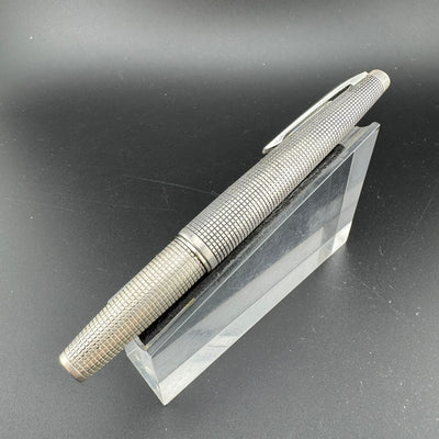 Pilot Elite Sterling Silver Pocket Fountain Pen 18K WG Fine Nib Apr 1977