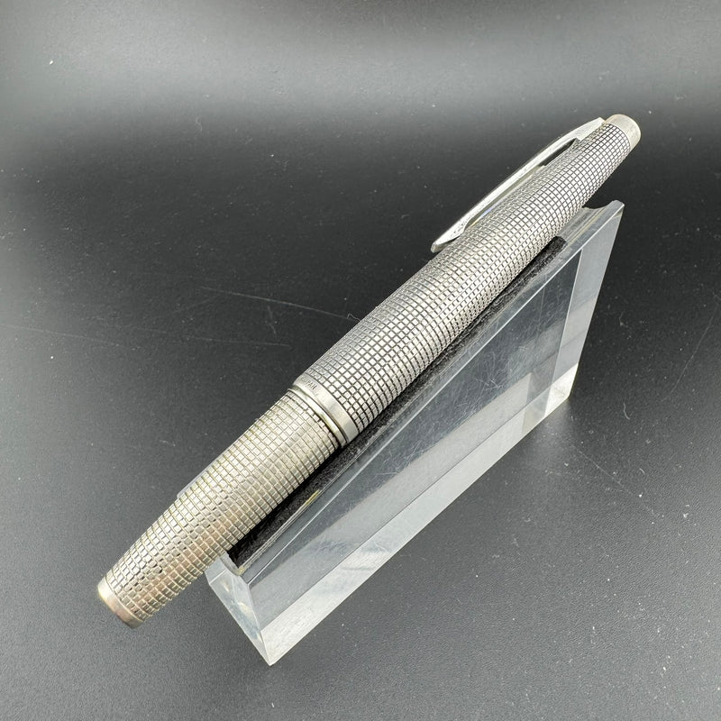 Pilot Elite Sterling Silver Pocket Fountain Pen 18K WG Fine Nib Apr 1977