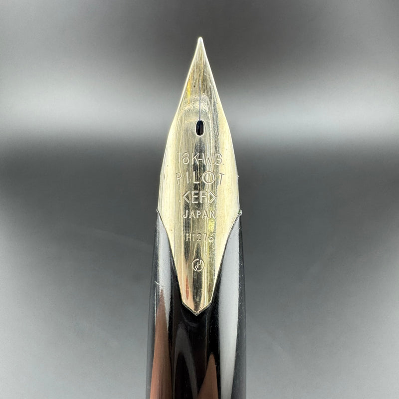 Pilot Custom K-1000SS Sterling Silver Checkered Fountain Pen 18K WG Extra-Fine Nib