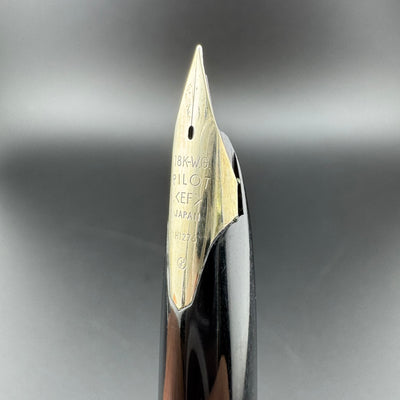 Pilot Custom K-1000SS Sterling Silver Checkered Fountain Pen 18K WG Extra-Fine Nib