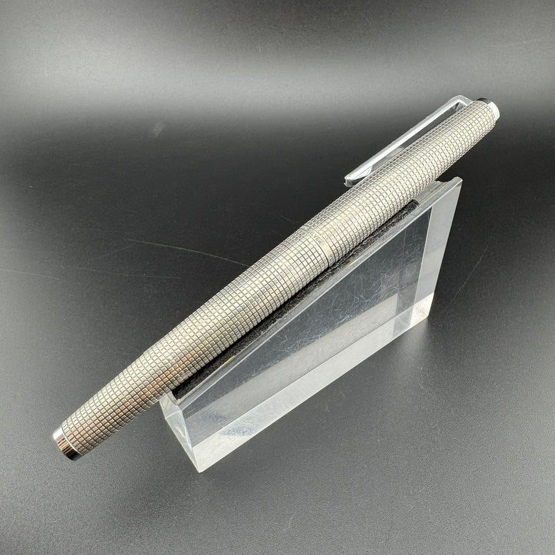 Pilot Custom K-1000SS Sterling Silver Checkered Fountain Pen 18K WG Extra-Fine Nib