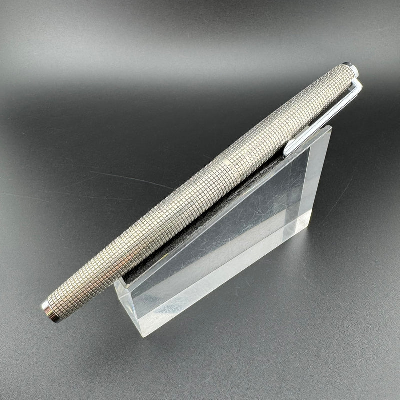 Pilot Custom K-1000SS Sterling Silver Checkered Fountain Pen 18K WG Extra-Fine Nib