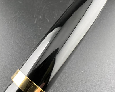 Ban-Ei Ebonite Eyedropper Fountain Pen 14K Gold Ginjiro Kabutogi 50 Nib Serviced