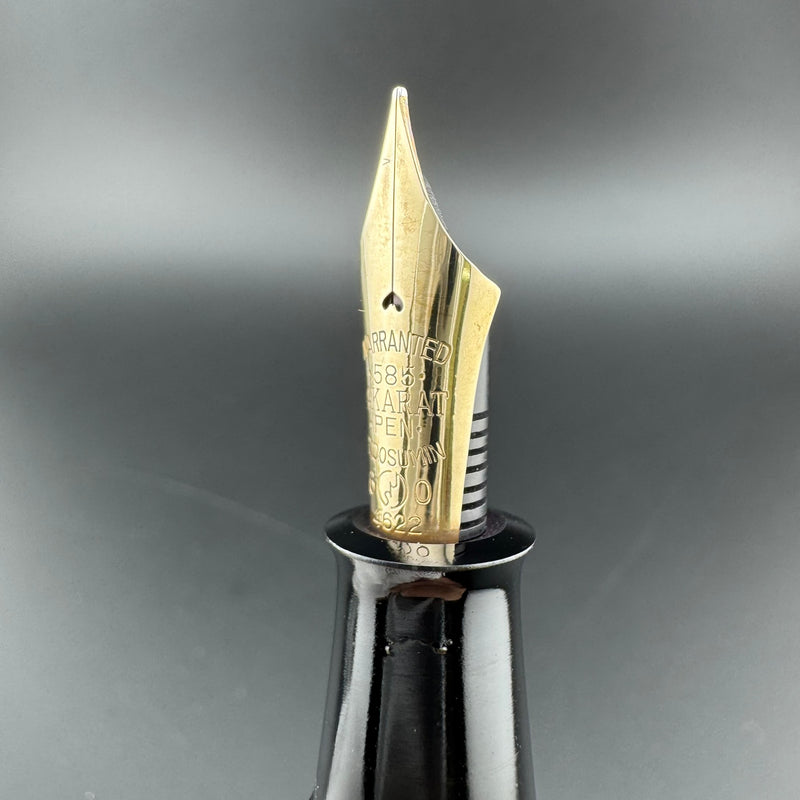 Ban-Ei Urushi Eyedropper Fountain Pen 14K Gold G.K. 60 Nib Serviced