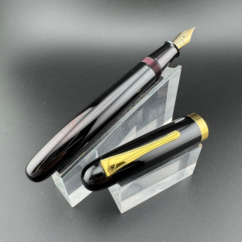 Ban-Ei Urushi Eyedropper Fountain Pen 14K Gold G.K. Nib Serviced