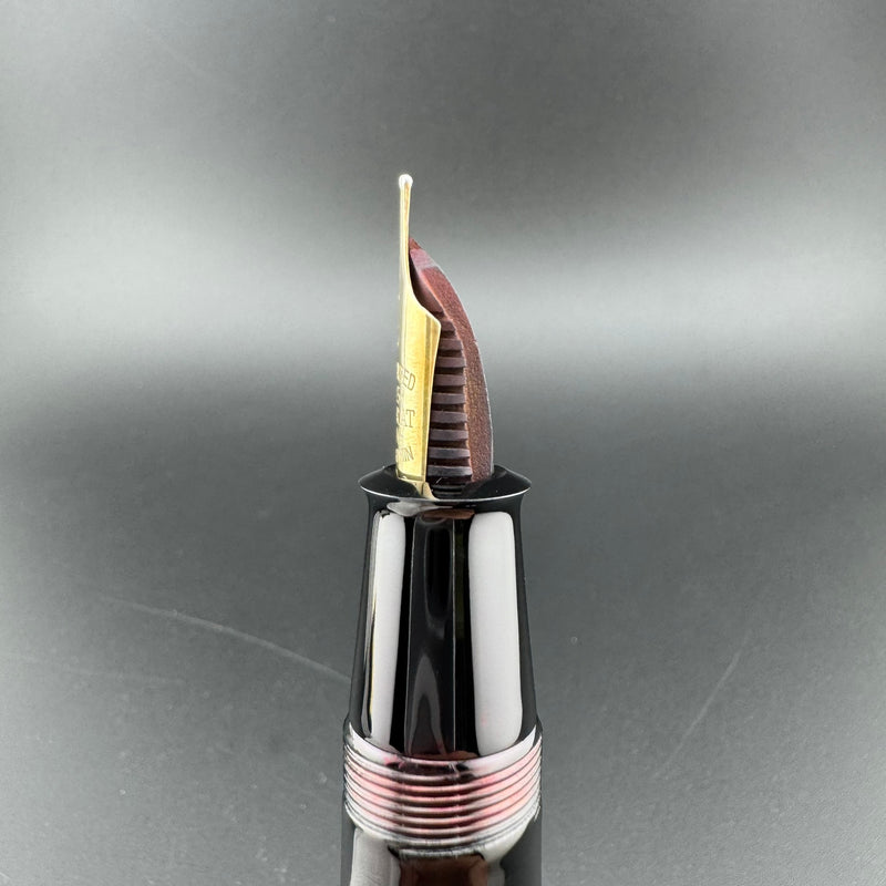 Ban-Ei Urushi Eyedropper Fountain Pen 14K Gold G.K. Nib Serviced