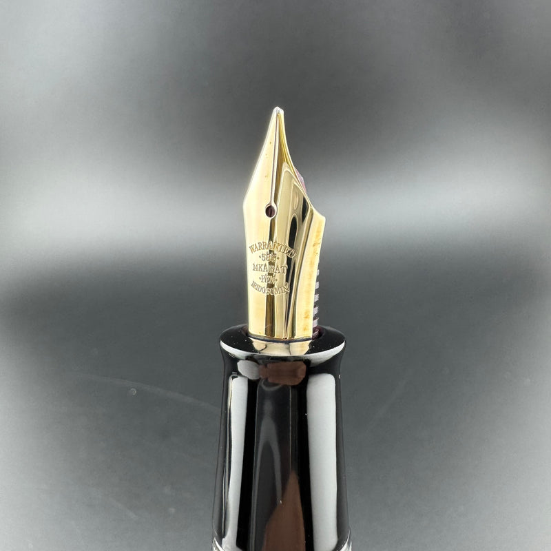 Ban-Ei Urushi Eyedropper Fountain Pen 14K Gold Sailor Nib Serviced