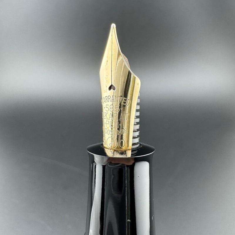 Ban-Ei Urushi Eyedropper Fountain Pen 14K Gold G.K. 50 Nib Serviced