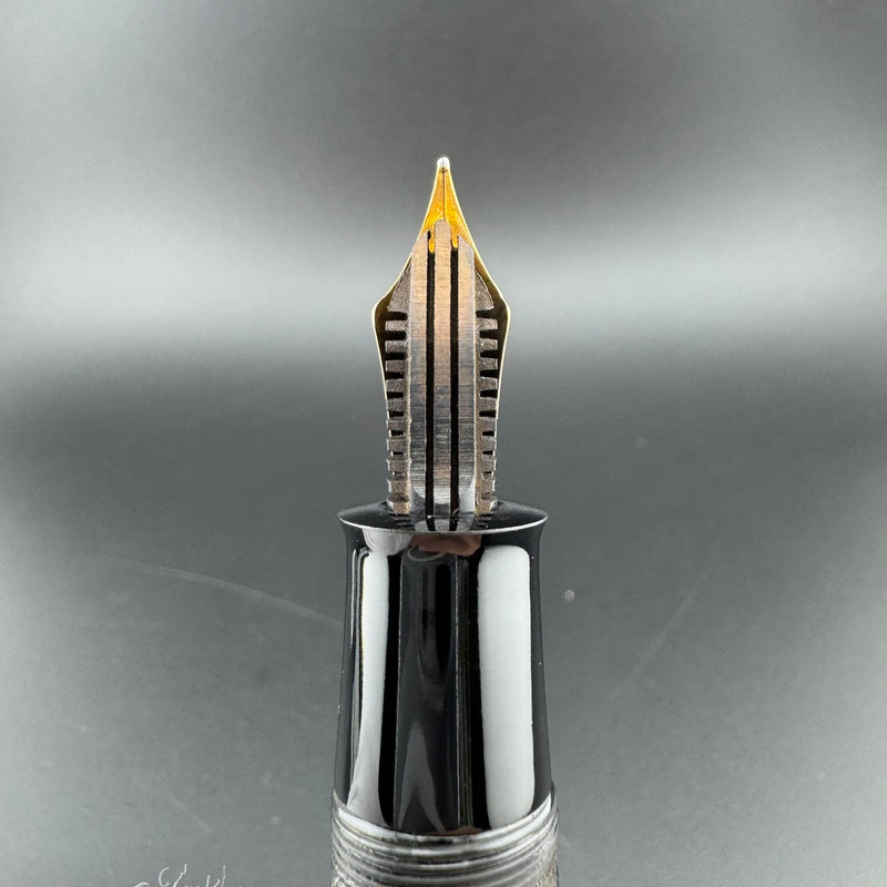 Ban-Ei Urushi Eyedropper Fountain Pen 14K Gold G.K. 50 Nib Serviced