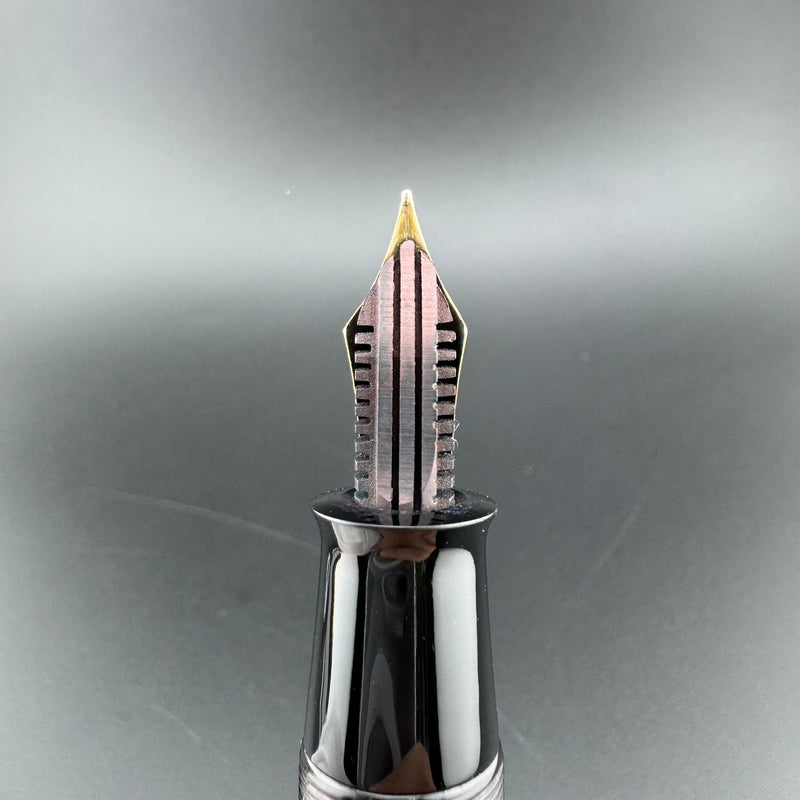Ban-Ei Urushi Eyedropper Fountain Pen 14K Gold G.K. 50 Nib Serviced
