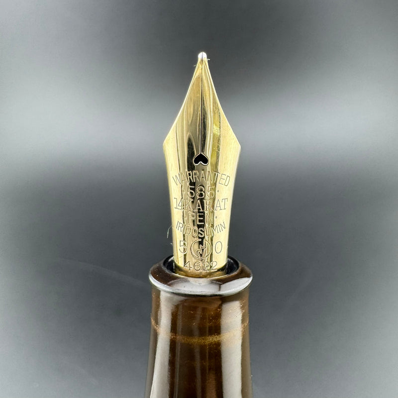 Yotsubishi Urushi Eyedropper Fountain Pen 14K Gold G.K. 50 Nib Serviced