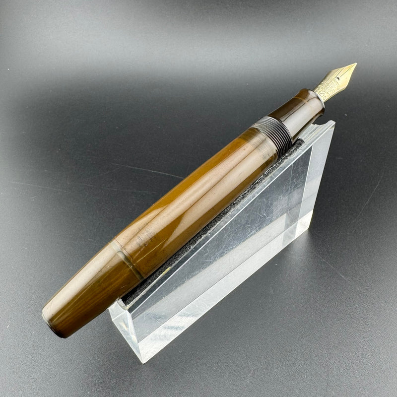 Yotsubishi Urushi Eyedropper Fountain Pen 14K Gold G.K. 50 Nib Serviced