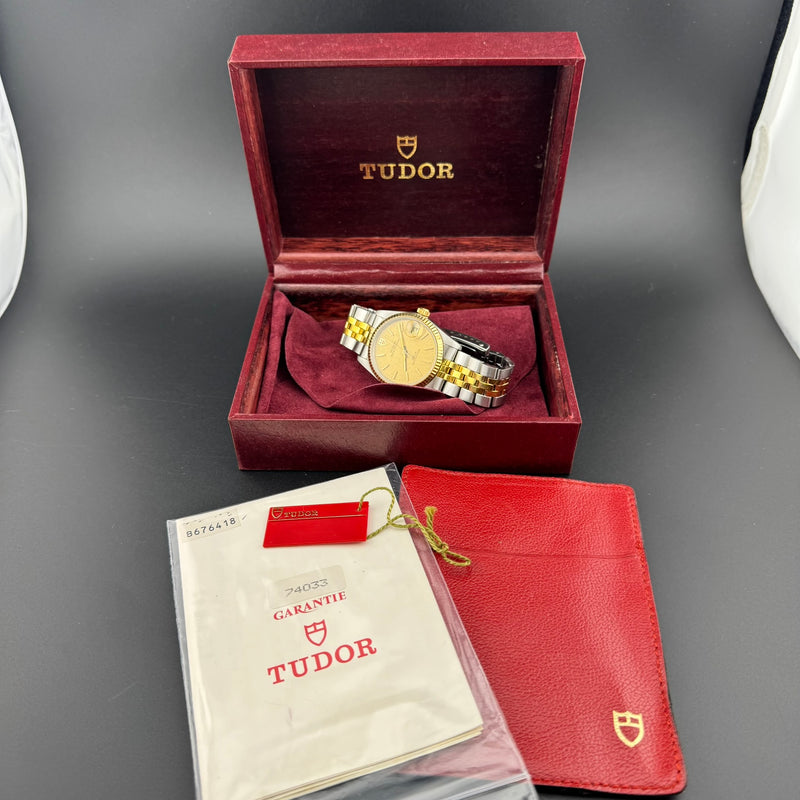 Tudor Prince Oysterdate Ref. 74033 Two-Tone Automatic Watch w/Box & Papers