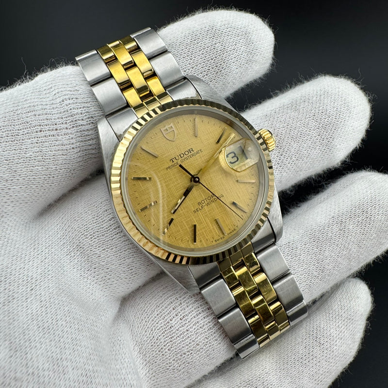 Tudor Prince Oysterdate Ref. 74033 Two-Tone Automatic Watch w/Box & Papers