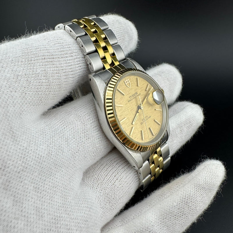 Tudor Prince Oysterdate Ref. 74033 Two-Tone Automatic Watch w/Box & Papers