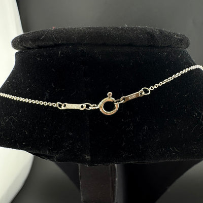 Tiffany & Co. Elsa Peretti Open Heart Sterling Silver Necklace 15in