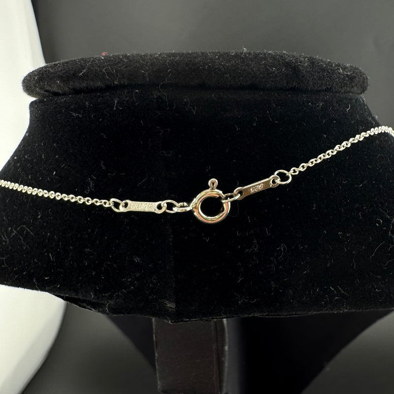 Tiffany & Co. Elsa Peretti Open Heart Sterling Silver Necklace 15in