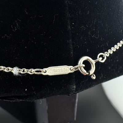 Tiffany & Co. Twisted Rope Heart Sterling Silver Necklace 15in