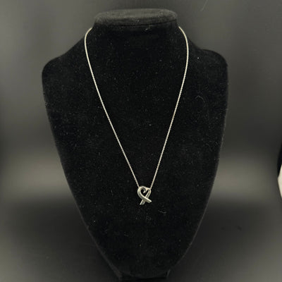 Tiffany & Co. Loving Heart Paloma Picasso Sterling Silver Necklace 15in