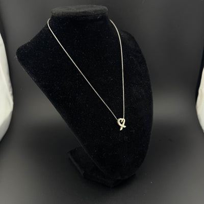 Tiffany & Co. Loving Heart Paloma Picasso Sterling Silver Necklace 15in