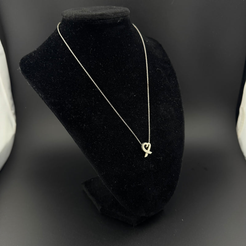 Tiffany & Co. Loving Heart Paloma Picasso Sterling Silver Necklace 15in